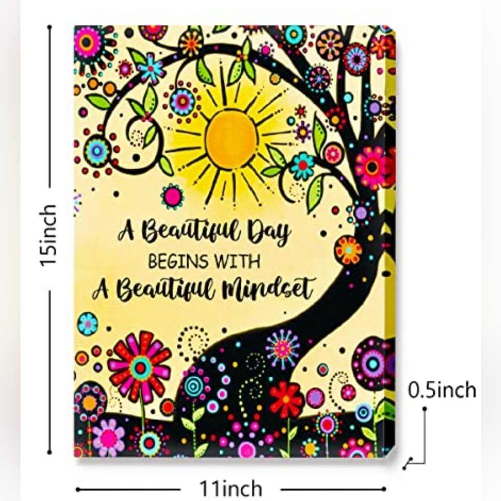 A Beautiful Day Begins with a Beautiful Mindset Canvas Wall Art